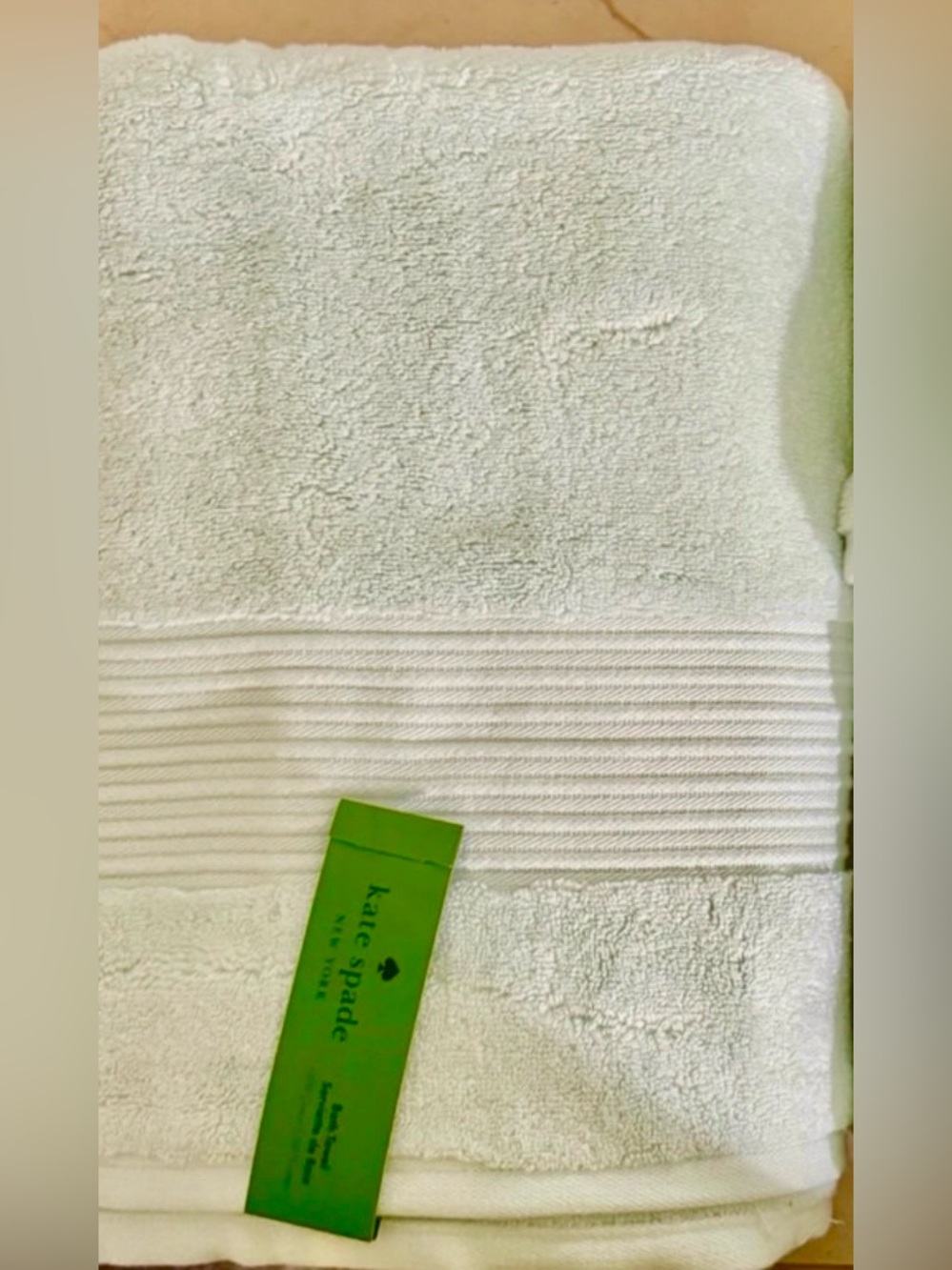 KATE SPADE NY PALE BLUE BATH TOWEL NEW